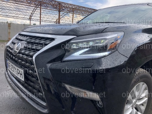 Бампер передній у зборі з решіткою рестайлінг 2020+ Lexus GX460 2014-2023