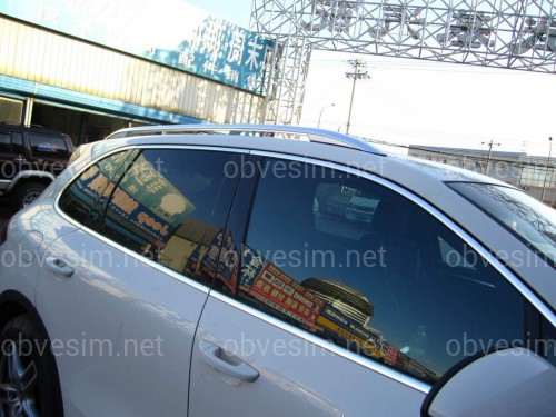 Рейлинги на крышу OEM Porsche Cayenne 958 / Volkswagen Touareg 2010-2018 алюминий 2шт. цвет серебро