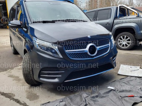 Бампер передний AMG Diamond Mercedes V Class Vito Metris W447 2014-2023