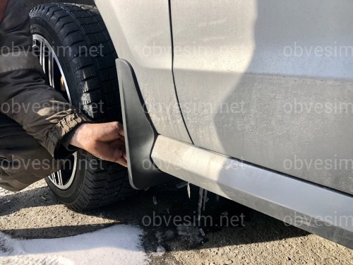 Брызговики передние Mercedes Benz ML W166 12-15 / GLE W166 15-18 AMG пакет! комплект 2шт