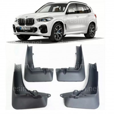 Брызговики BMW X5 G05 2019+ М пакет, комплект 4шт.