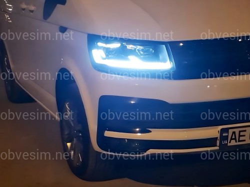 Full led фары стиль Multivan T6.1 2020+ для T6 2016-2019 (левая+ правая) комплектные с блоками