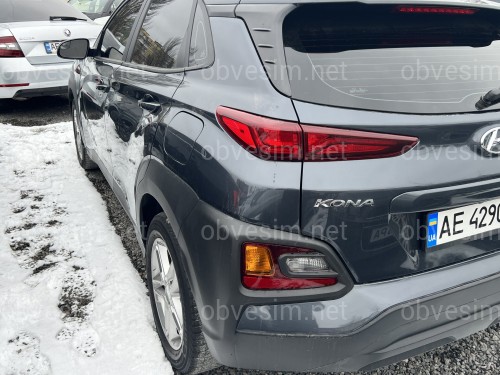 Брызговики Hyundai Kona 2018+ ПОДХОДЯТ ТОЛЬКО К БЕНЗИН И ДИЗЕЛЬ !!! К ЭЛЕКТРО НЕ ПОДХОДЯТ, комплект 4шт.