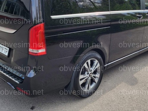 Брызговики задние AMG Mercedes-Benz V-Class W447 AMG ОБВЕС 2014+, комплект 2 шт.