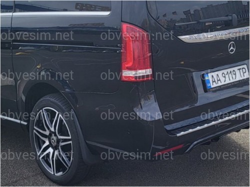 Брызговики задние AMG Mercedes-Benz V-Class W447 AMG ОБВЕС 2014+, комплект 2 шт.