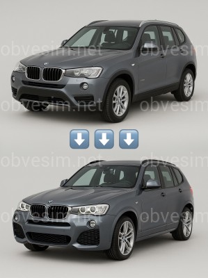 Комплект обвісу M paket для BMW X3 F25 2014-2017