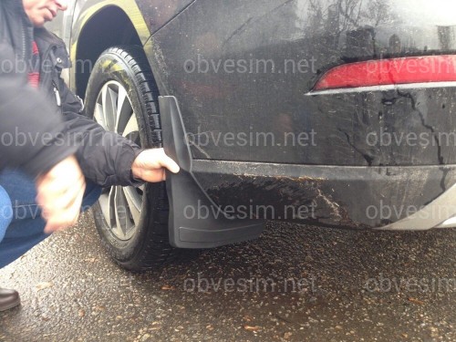 Брызговики задние Mercedes Benz GL 2012+ / GLS X166 2015+ комплект 2 шт.