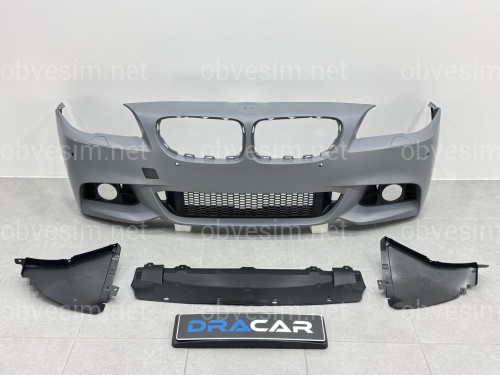 Передній бампер у зборі M Paket LCI 2013+ для BMW 5 Series F10 F11 2010-2016 ПІД ПАРКТРОННИКИ