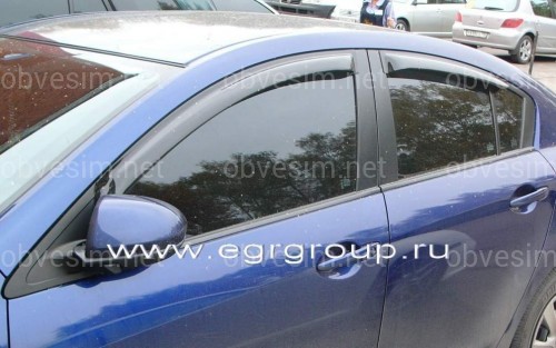 Дефлекторы окон EGR Mazda 3 Sd 2009-2013