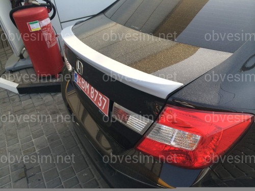 Спойлер ліп багажника Honda Civic 2012-2015 ABS пластик