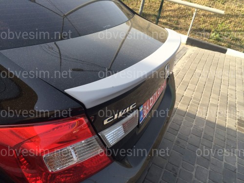 Спойлер ліп багажника Honda Civic 2012-2015 ABS пластик