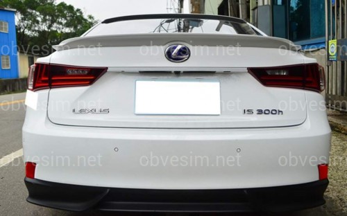 Спойлер ліп на багажник Lexus IS 2013-ABS пластик під фарбування