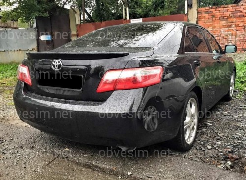Спойлер ліп багажника Toyota Camry 40 2006-2011 ABS пластик у чорному кольорі