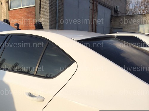 Козырек на стекло Skoda Octavia A7 2013- (стекловолокно)