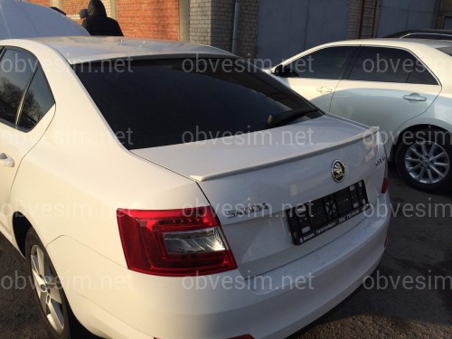 Козырек на стекло Skoda Octavia A7 2013- (стекловолокно)