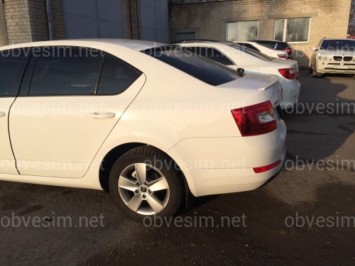 Козырек на стекло Skoda Octavia A7 2013- (стекловолокно)