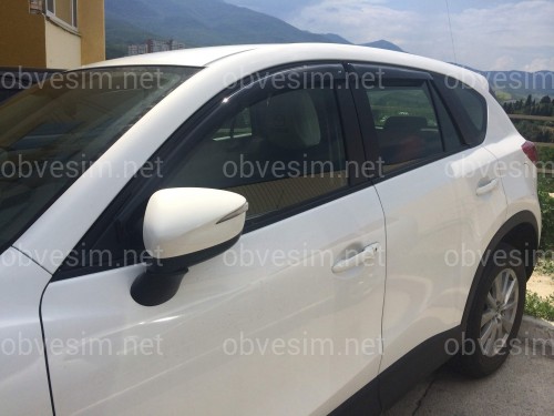 Дефлектори вікон вставні Mazda 323 BJ передні 1998-2002