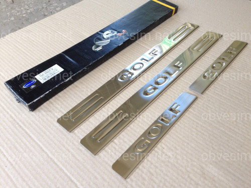 Накладки на пороги Volkswagen Golf 5 2004-2009