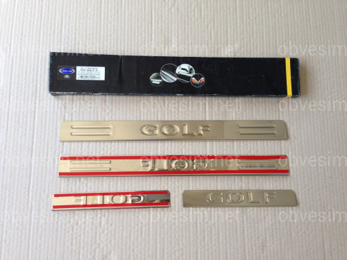 Накладки на пороги Volkswagen Golf 5 2004-2009