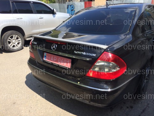 Спойлер ліп багажника Mercedes-Benz E class W211 2003-2009 ABS пластик під фарбування