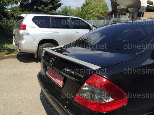Спойлер ліп багажника Mercedes-Benz E class W211 2003-2009 ABS пластик під фарбування