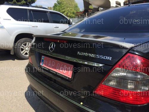 Спойлер ліп багажника Mercedes-Benz E class W211 2003-2009 ABS пластик під фарбування