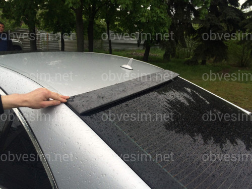 Козирок на скло Mercedes-Benz S class W221 2005-2013 ABS пластик під фарбування