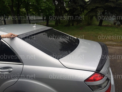 Козирок на скло Mercedes-Benz S class W221 2005-2013 ABS пластик під фарбування