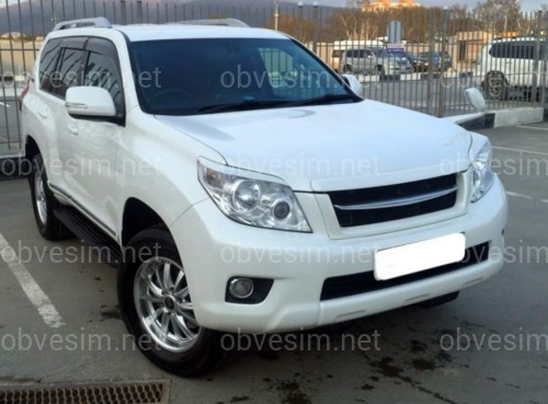 Решітка радіатора JAOS з планкою капота та хром лезом для Toyota Land Cruiser 150 Prado 2009-2013