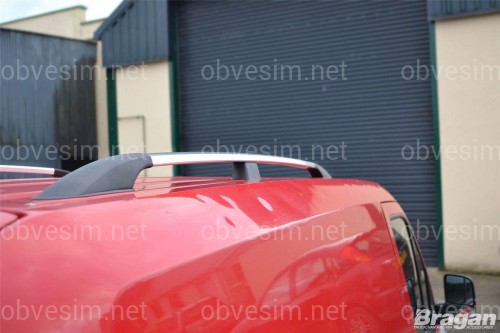 Рейлінги на дах з металевими кріпленнями Ford Connect 2004-2011 Коротка база 2007-2015 колір під хром (полірований алюміній)