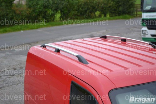 Рейлінги на дах з металевими кріпленнями Ford Connect 2004-2011 Коротка база 2007-2015 колір під хром (полірований алюміній)