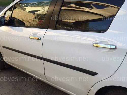 Накладки на ручки Toyota Yaris 2011-2015 (нержавіюча сталь)