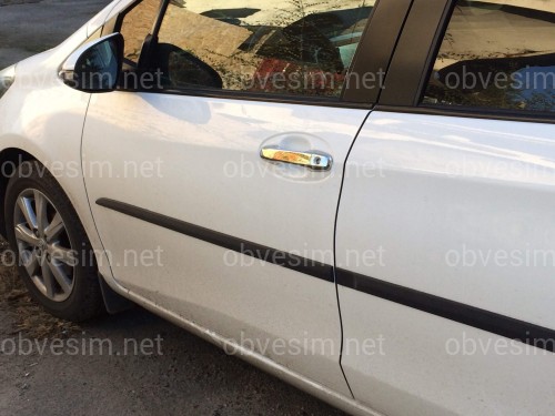 Накладки на ручки Toyota Yaris 2011-2015 (нержавіюча сталь)