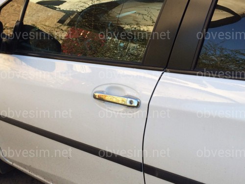 Накладки на ручки Toyota Yaris 2011-2015 (нержавіюча сталь)