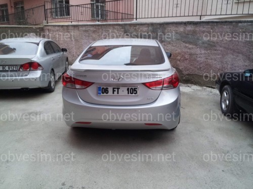 Спойлер ліп на багажник Hyundai Elantra MD 2010-2015 ABS пластик під фарбування