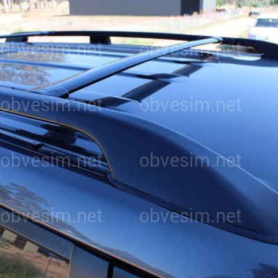 Поперечные рейлинги для Toyota Land Cruiser 200 2007-2021 цвет черный