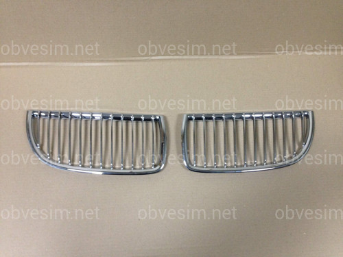 Хром накладка на решітку BMW 3 series E90 2005-2011