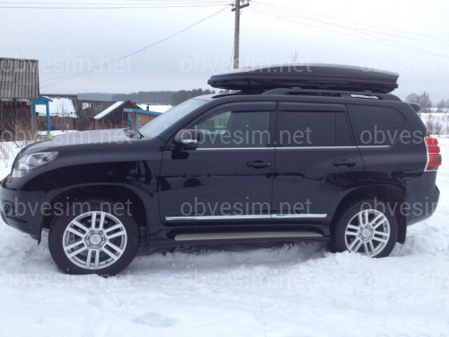 Молдінги на двері Toyota Land Cruiser Prado 150 / Lexus GX 460 колір чорний