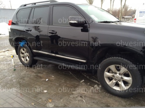 Молдінги на двері Toyota Land Cruiser Prado 150 / Lexus GX 460 колір чорний