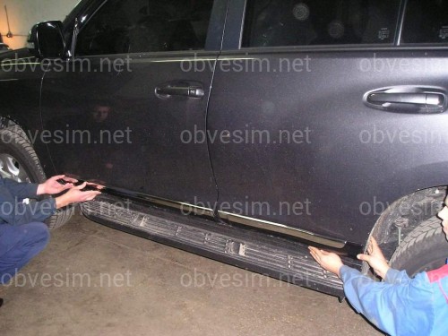 Молдінги на двері Toyota Land Cruiser Prado 150 / Lexus GX 460 колір чорний