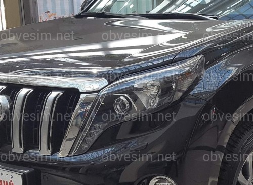 LED фари Style чорні Toyota Land Cruiser Prado 150 рестайлінг 2013-2017