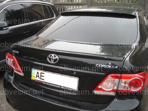 Спойлер ліп багажника Toyota Corolla 2007-2012 ABS пластик під фарбування