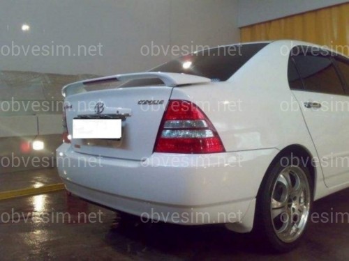 Спойлер на багажник зі стоп-сигналом Toyota Corolla седан 2003-2006 ABS пластик під фарбування