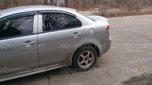Ліп спойлер Duck Tail Mitsubishi Lancer X 2007-2015 ABS пластик під фарбування