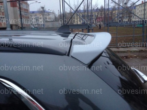 Спойлер козирок Mitsubishi Outlander 2012-2021 ABS пластик під фарбування