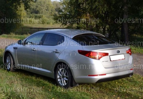 Козирок на скло Kia Optima 2010-2015 ABS пластик під фарбування