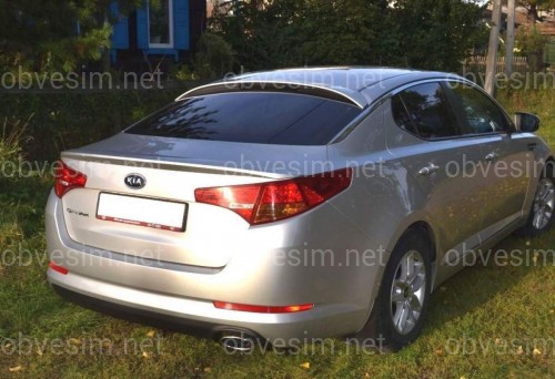 Козирок на скло Kia Optima 2010-2015 ABS пластик під фарбування