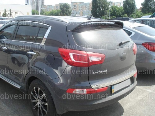 Спойлер козирок Kia Sportage 2010-2015 ABS пластик під фарбування