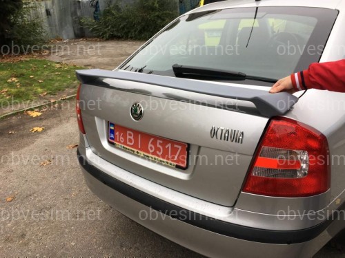 Спойлер на багажник RS Skoda Octavia A5 2004-2013 ABS пластик під фарбування