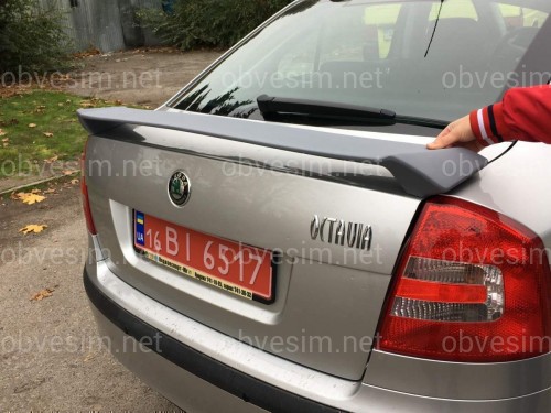 Спойлер на багажник RS Skoda Octavia A5 2004-2013 ABS пластик під фарбування